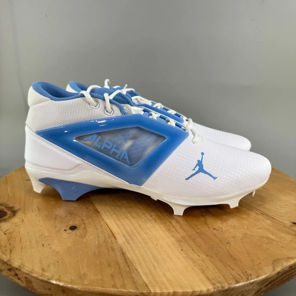 Jordan Alpha Menace Pro 4 PE Mens Size 14.5 UNC North Carolina Football Cleats